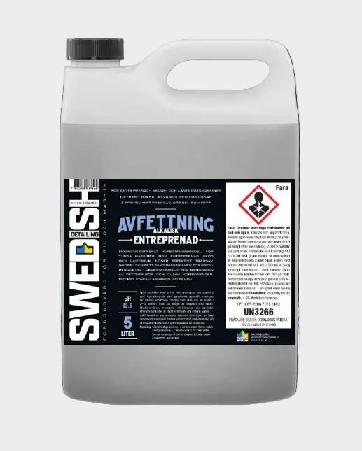 ALKALISK AVFETTNING ENTREPRENAD 5 LITER (KONCENTRAT)